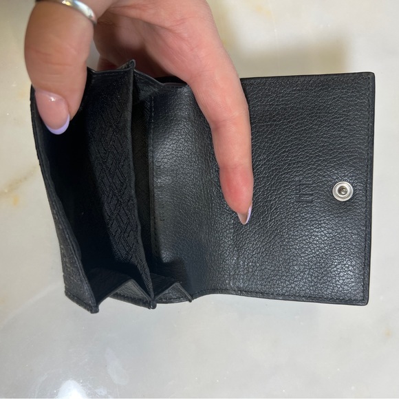 Alfred Dunhill Black Leather Card & Coin Wallet - Picture 4 of 5